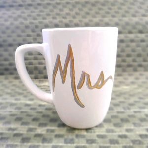 Hand painted ceramic mugs